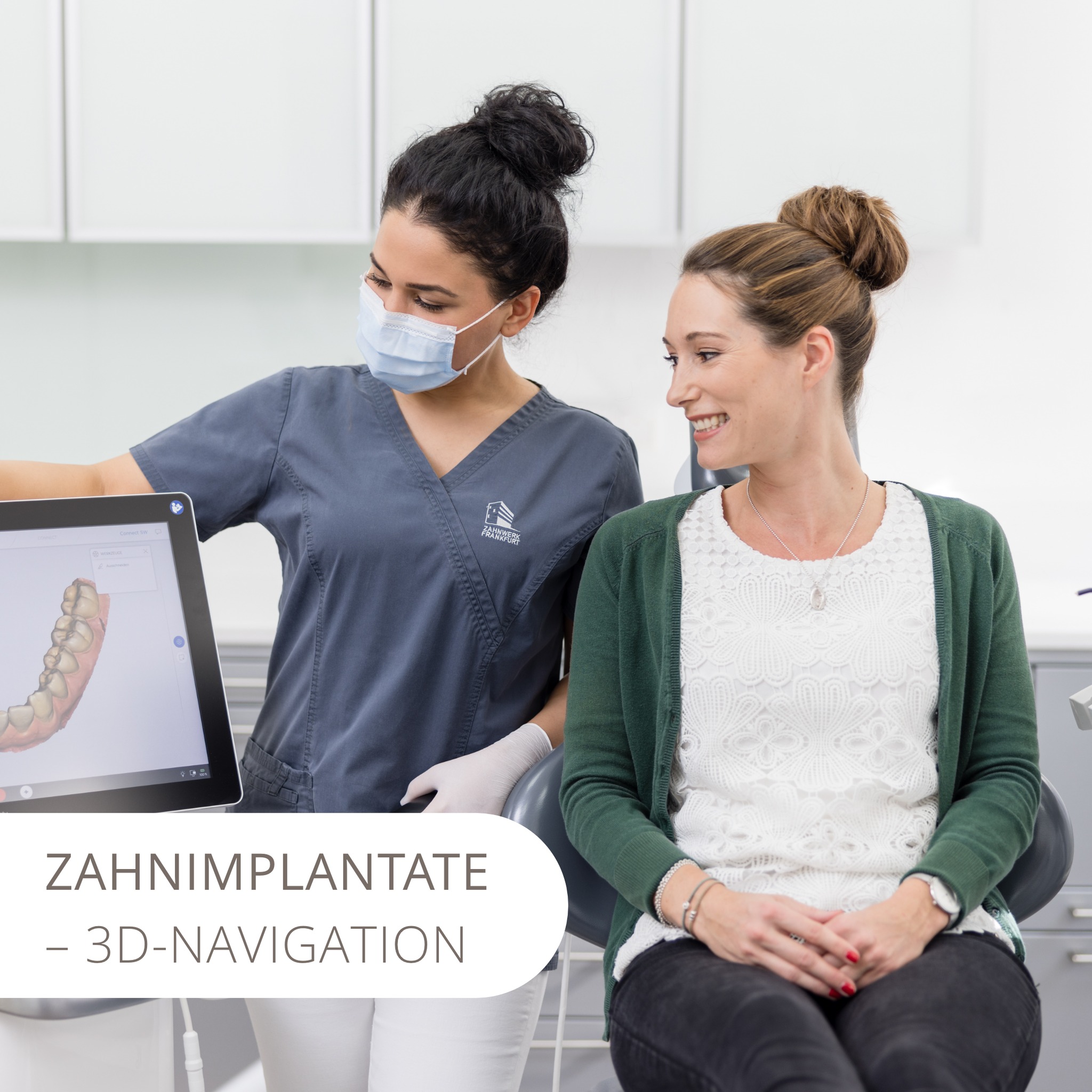 Innovative Zahntechnik findest Du im #Zahnwerk. So findet die Implantat-Planung bei uns immer mittels hochmoderner 3-D Navigation statt für eine exakte Vorbereitung und Positionierung Deines Implantates . Klingt spannend? Gerne erklären wir Dir die einzelnen Schritte ausführlich im Rahmen Deiner Implantat-Planung. Denn bei uns wirst Du immer über alles informiert. Schließlich sind wir eine Praxis von Menschen für Menschen. #dvt #3D #implantate #implantat #durchführung #zahnwerk #frankfurt #zahntechnik #drittezähne